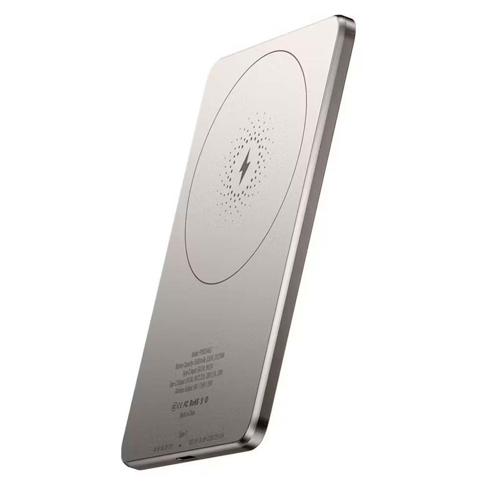 5000mAh MagSafe Power Bank - Ultra-Slim 15W Wireless Charger, Aluminum Body, Fast Charging Compitable for iPhone & Android ( Multi)