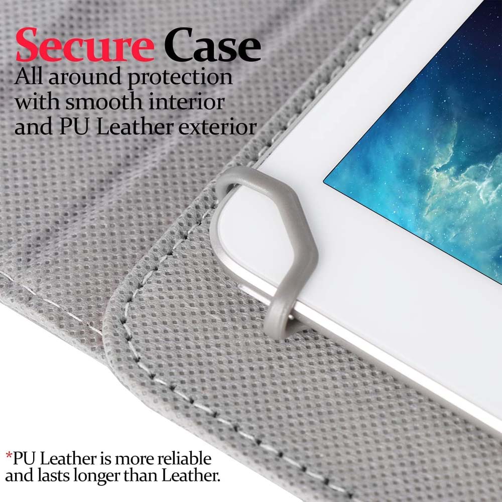 360° Rotating Case for Universal 8/9-inch. - Premium Leather Cover w/Auto Sleep/Wake & Multi-Angle Stand (Multi Colour)