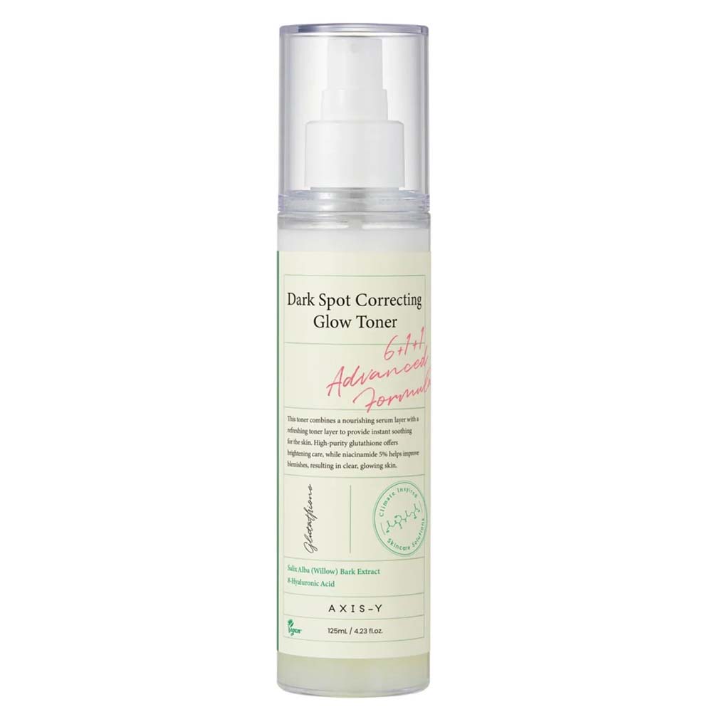 AXIS-Y Dark Spot Correcting Glow Toner - 5% Niacinamide, Glutathione & Hyaluronic Acid, Brightening Vegan Toner, 4.22oz