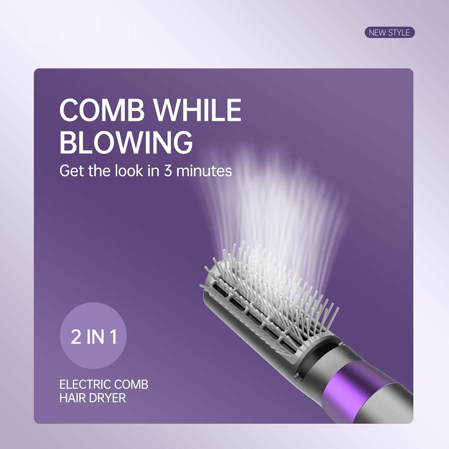 5-in-1 Hot Air Comb – Multi-Functional Hair Styling Tool with Negative Ion Technology for Women