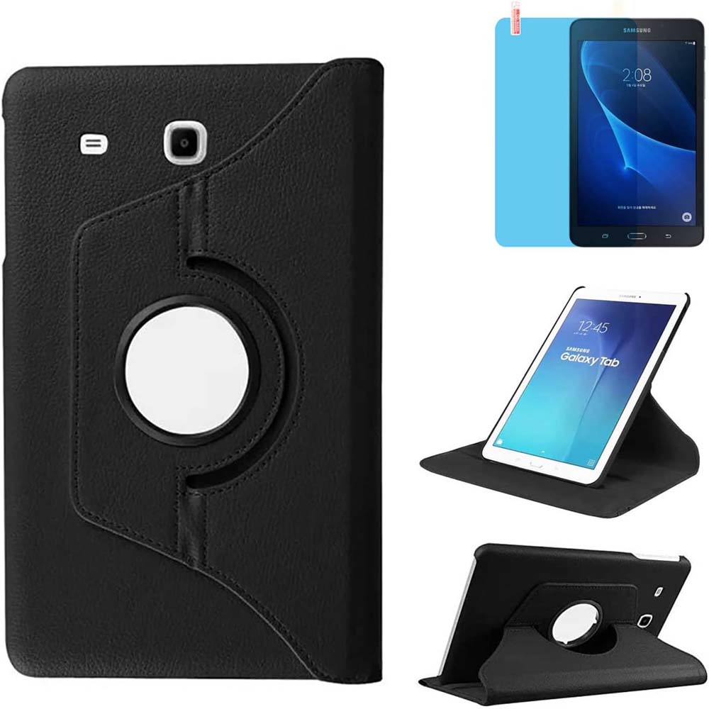360° Rotating Stand Cover Compitable for Galaxy Tab A 7.0" 2016 Case -  SM-T280/T285, Full Protective PU Leather Case (Multi)