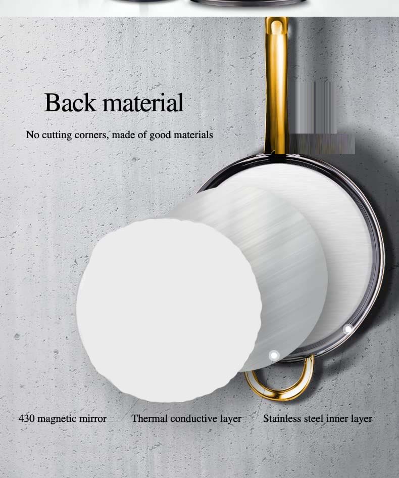 12-Piece Stainless Steel Cookware Set - Induction, Dishwasher Safe, Cool Handle, Saucepan, Stockpot, Kitchen Essential