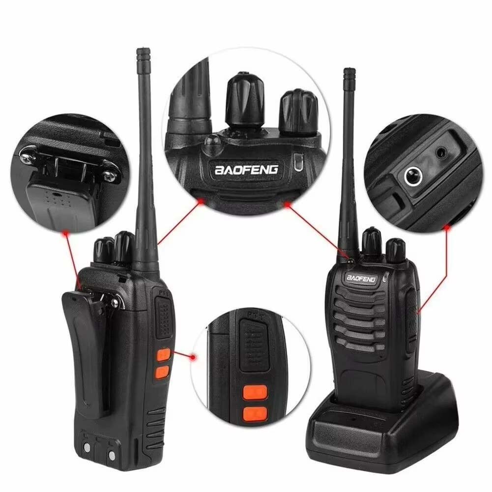 BF-888S UHF 400-470MHz Handheld Walkie-Talkie. 5W long-range ham radio for professional & commercial use. Wireless communication.
