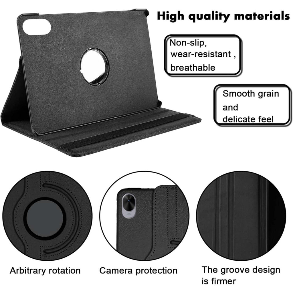 360° Rotating Leather Stand Cover Case Compitable for Huawei MatePad Air 11.5 - with Auto Wake/Sleep (Multi Colour)