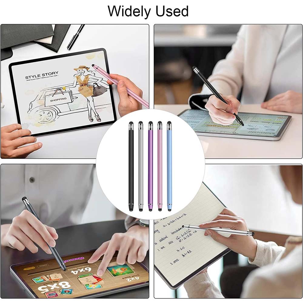 YS-1307 Stylus Pen - 2-in-1 Sensitivity & Capacitive Stylus for iPad, iPhone, Samsung & All Touch Screens (Multi-Colour)
