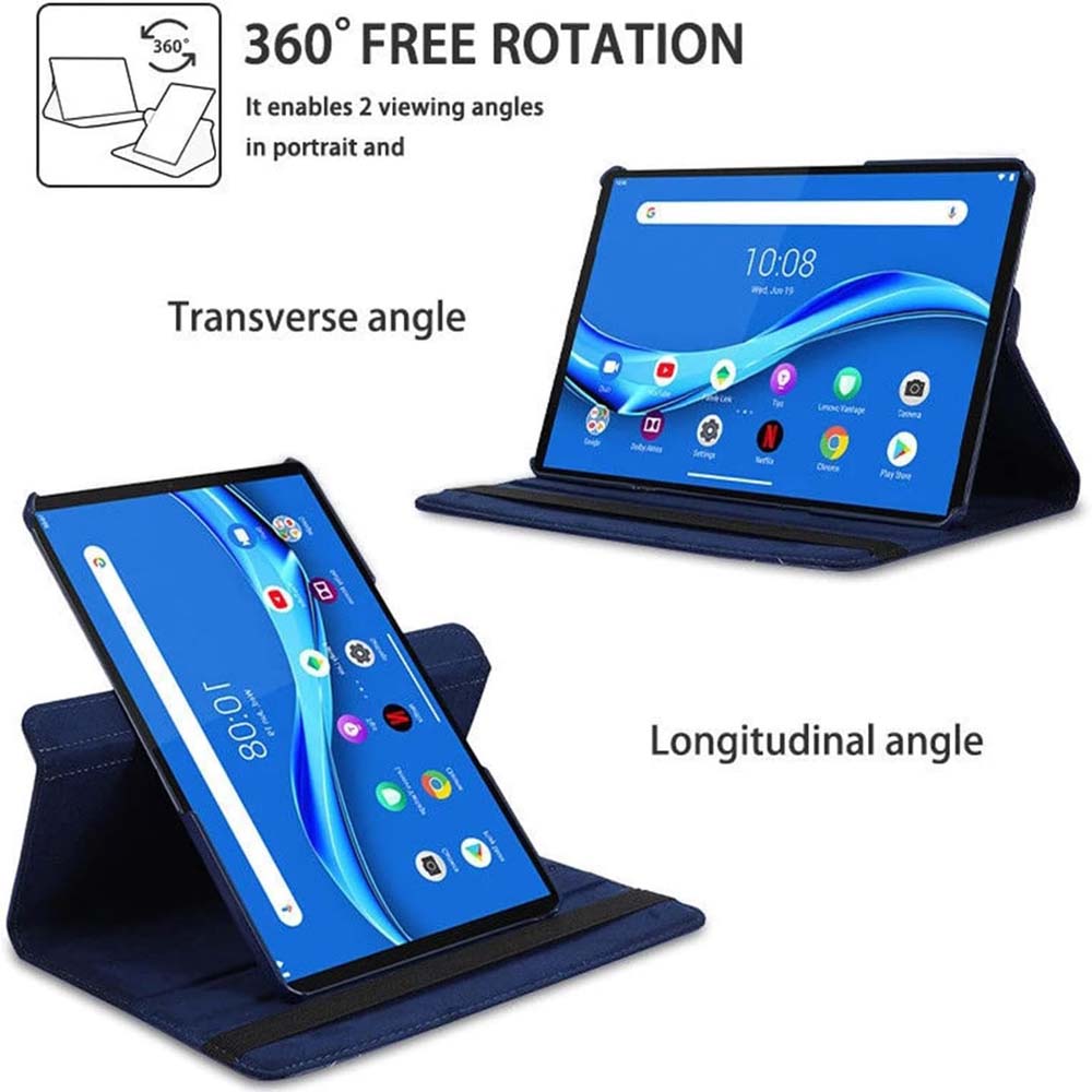 360° Swivel Leather Cover Compitable Honor Pad 8 12" Case with Auto Sleep/Wake, Anti-Fall Stand & Multi-Angle Viewing (Multi)