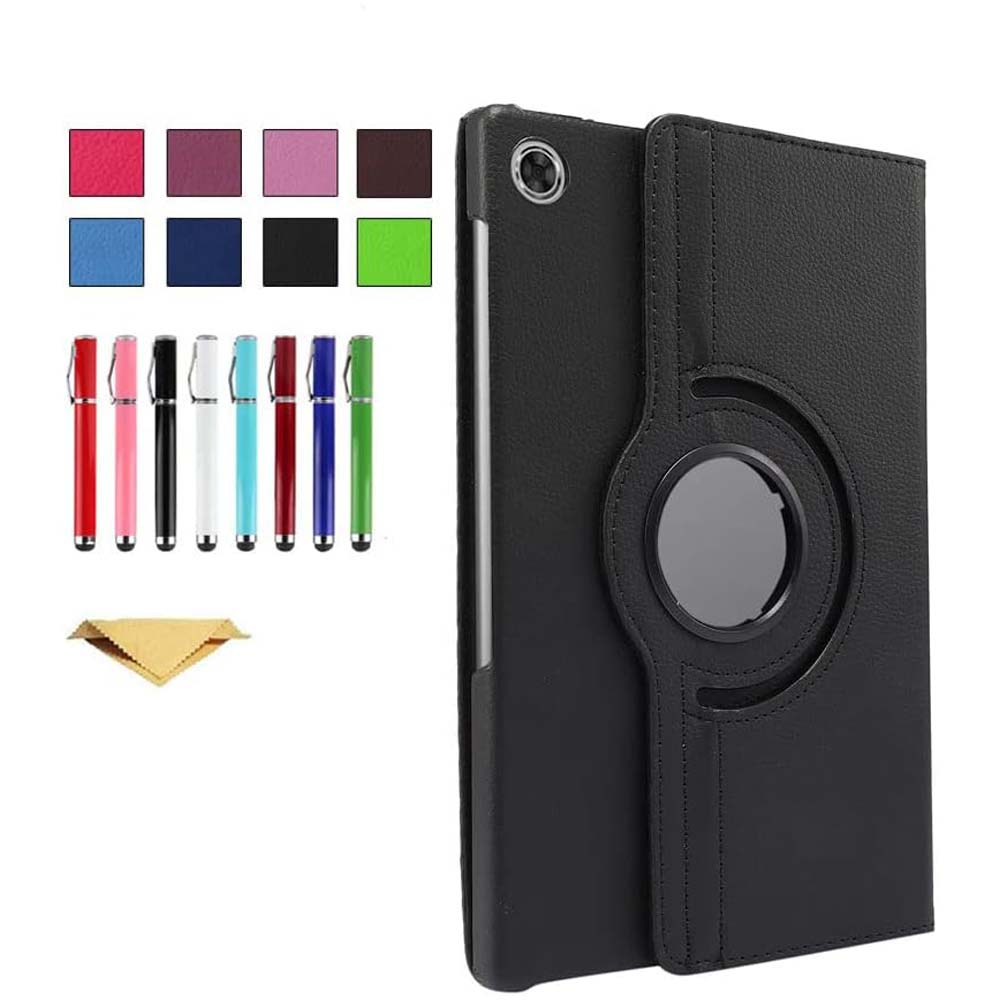 360° Rotating PU Leather Cover Compitable Lenovo M10 Plus Case -  with Foldable Stand for Tab M10 FHD Plus (10.3") TB-X606F/X606X (Multi)