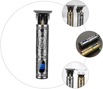 USB Rechargeable Electric Barbershop Hair Clipper | Digital LCD Professional Hair Trimmer