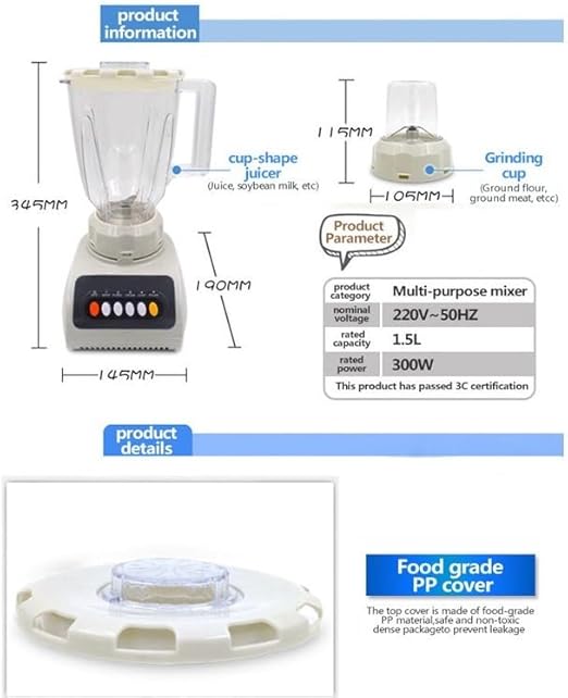Electric Food Processor – Versatile Blender Mixer for Smoothies, Juices, and More