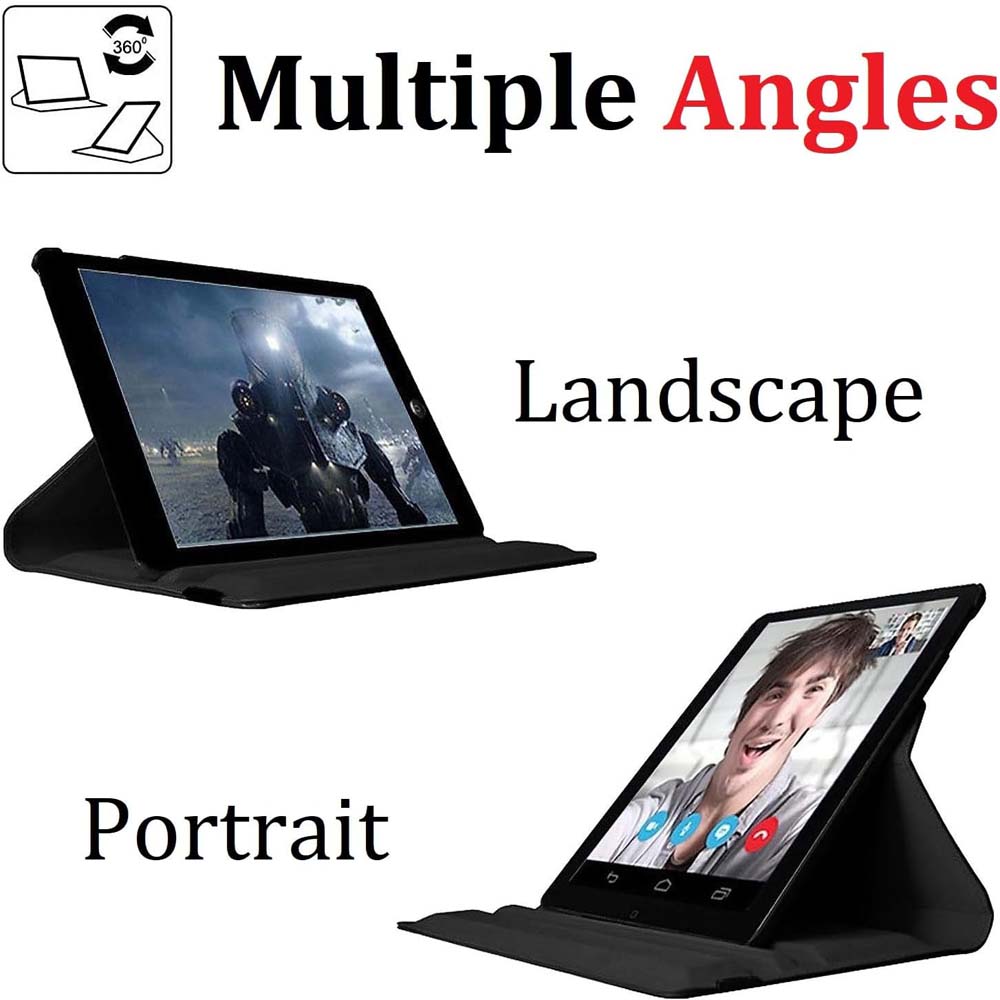 360° Rotating Case for iPad 10.2/10.5 - Auto Sleep/Wake Stand Cover with Multi-Angle Viewing (Multi Colour)