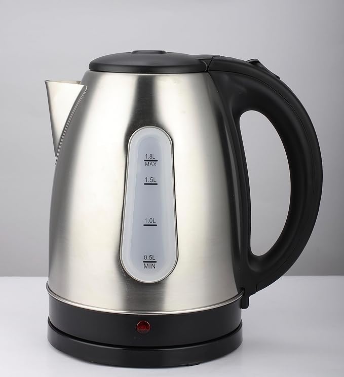 Stainless Steel Kettle – Efficient and Safe 1.8L Water Boiler for Your Kitchen