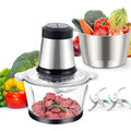 Stainless Steel Electric Blender & Meat Grinder - Portable Multifunction Food Processor for Kitchen, Safe & Low-Noise