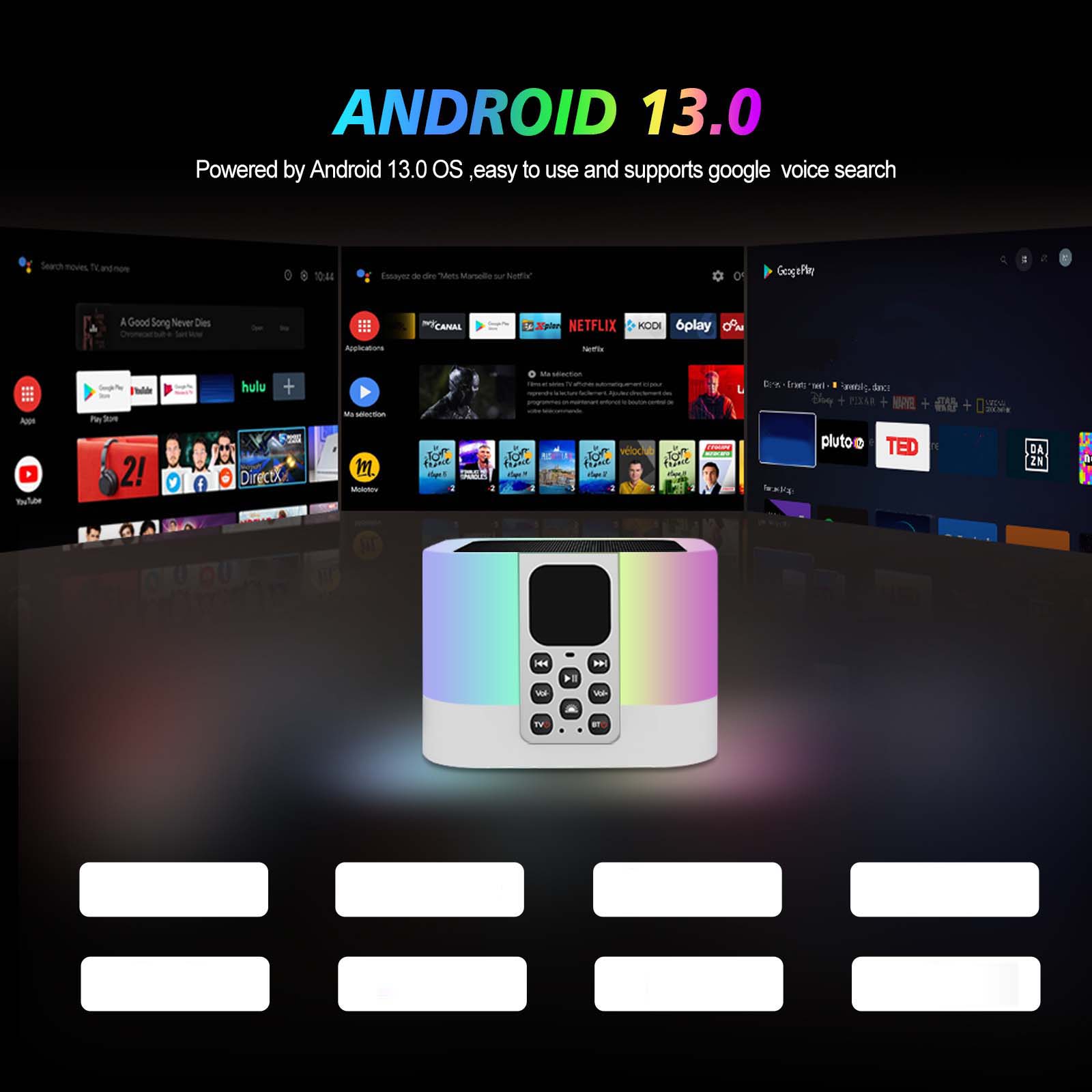 Z1 MIX ATV Android 13 TV Box - 8K/4K HDR, BT5.0 Voice Remote, 2GB/16GB - Ultimate Smart Streaming Media Player