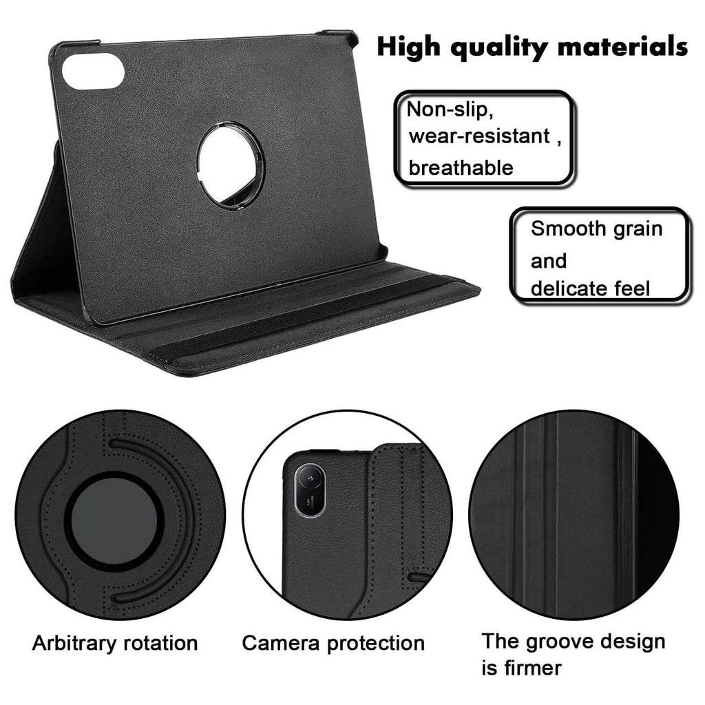 360° Rotating Leather Stand Cover Case Compitable for Huawei MatePad 11 2024 -  with Auto Wake/Sleep (Multi Colour)