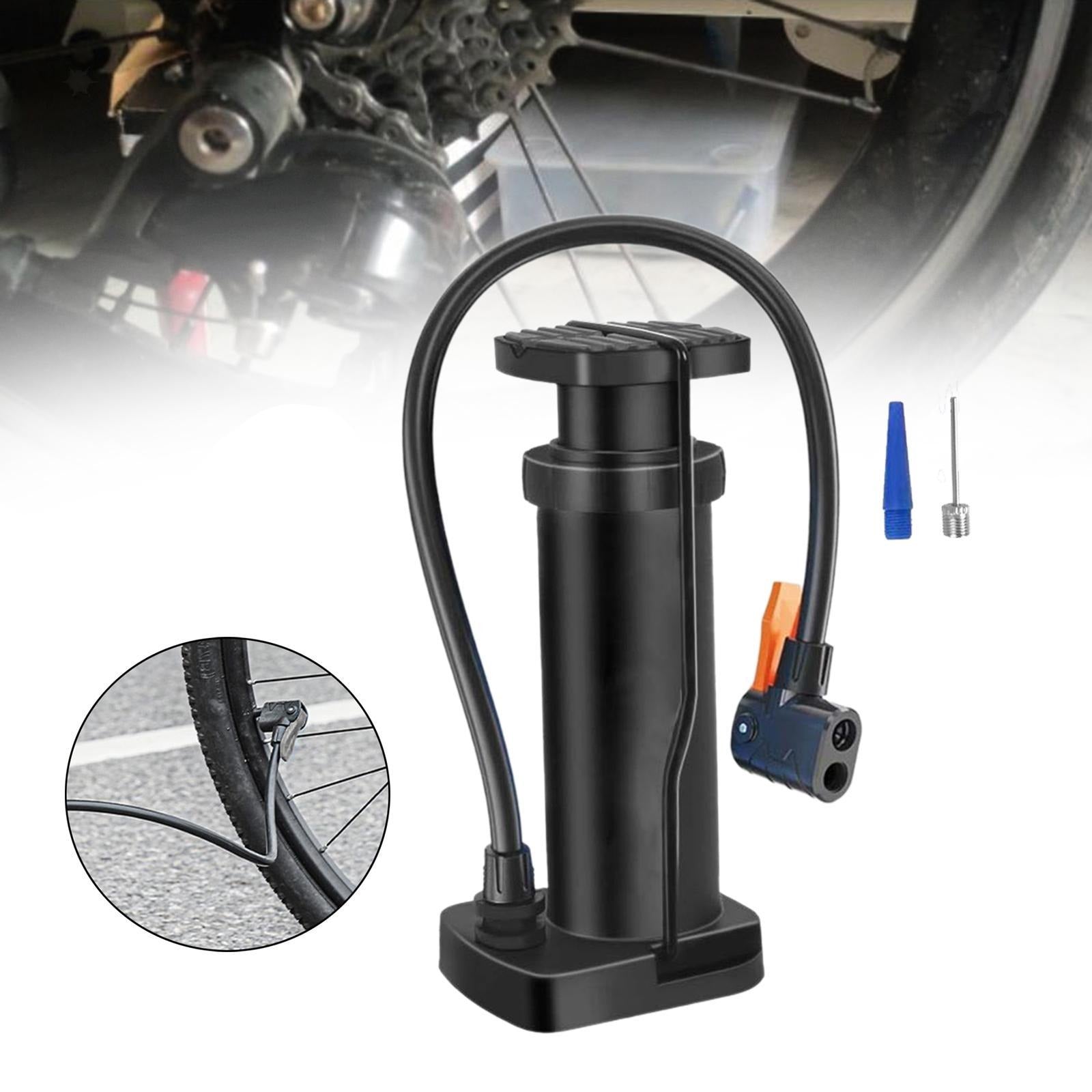 Portable Mini Foot Pump for Bikes, Motorcycles, and Electric Cars | High-Pressure Aluminum Alloy Air Inflator with Foot Pedal | Compact and Durable Design | Ideal for Bicycles, Motorcycles, and Outdoor Use