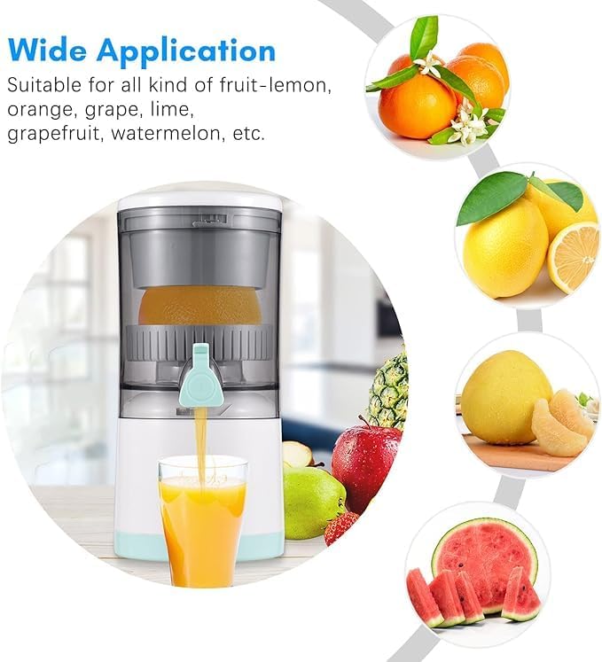 Electric Orange Juicer – Portable, Hands-Free Citrus Juicer for a Variety of Fruits, USB Powered with Easy Maintenance