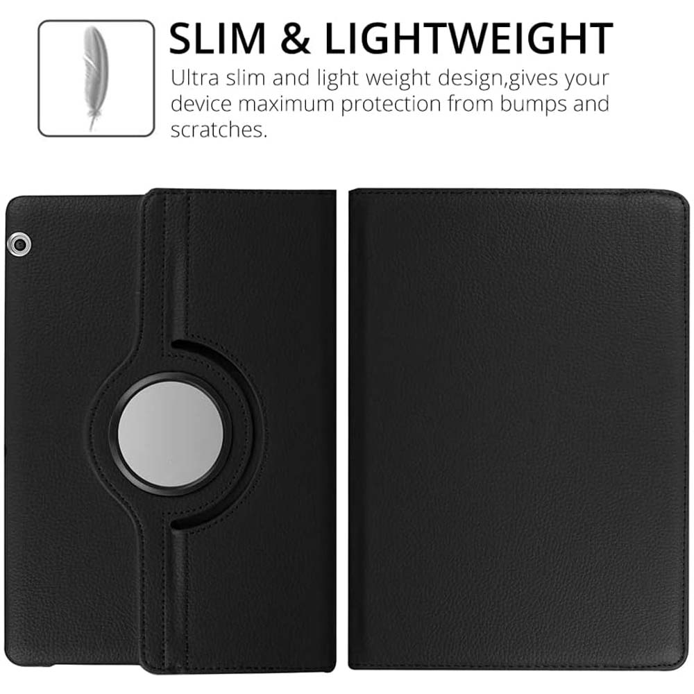 360° Rotating Case Compitable for Huawei MatePad 10.1 T6/X6 - Premium Leather Smart Cover (Multi-Color Options)