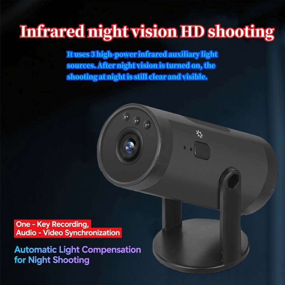 1080p Mini Camera with WiFi. Portable mobile detection camcorder for smart home surveillance & remote monitoring. Hidden design.