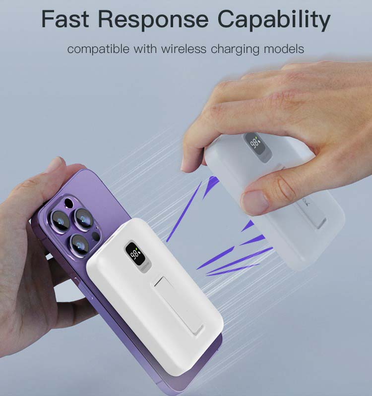 YP45 10000mAh Wireless Fast Charging MagSafe Battery Pack – Magnetic Battery Case Power Bank