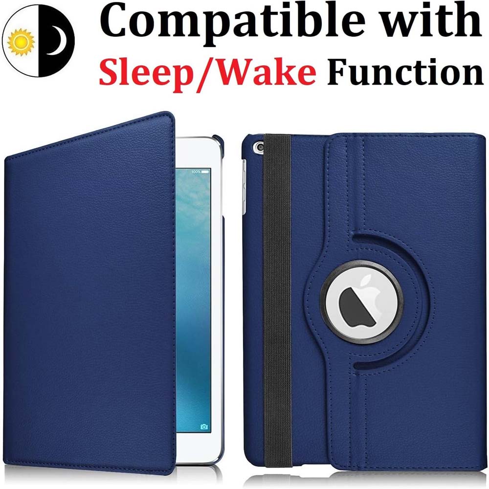 360° Rotating Stand Case for iPad Mini 4/5 - Auto Sleep/Wake Leather Smart Cover with Multi-Angle Viewing (Multi Colour)