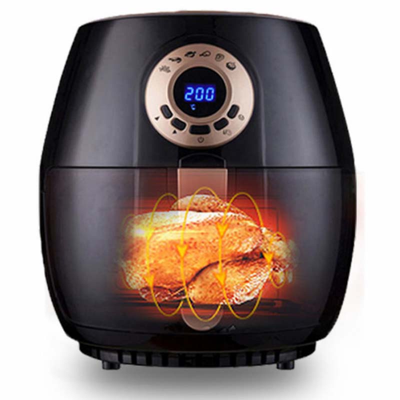4.5L Digital Air Fryer - Oil-Free Healthy Cooking, 8 Presets, LED Touch Control, 2400W Fast Heating - Perfect for Family Meals