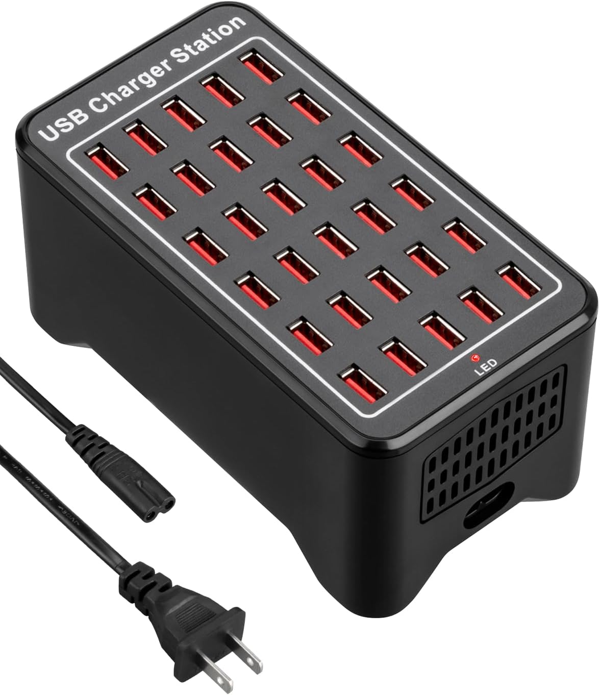 30-Port USB Charging Hub – 150W High-Capacity Charger for Rapid Simultaneous Charging of Multiple Devices