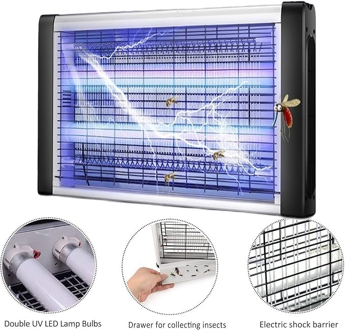 Fly and Insect Killer – Professional 30W UV Light Electric Bug Zapper for Flies, Wasps, and Insects