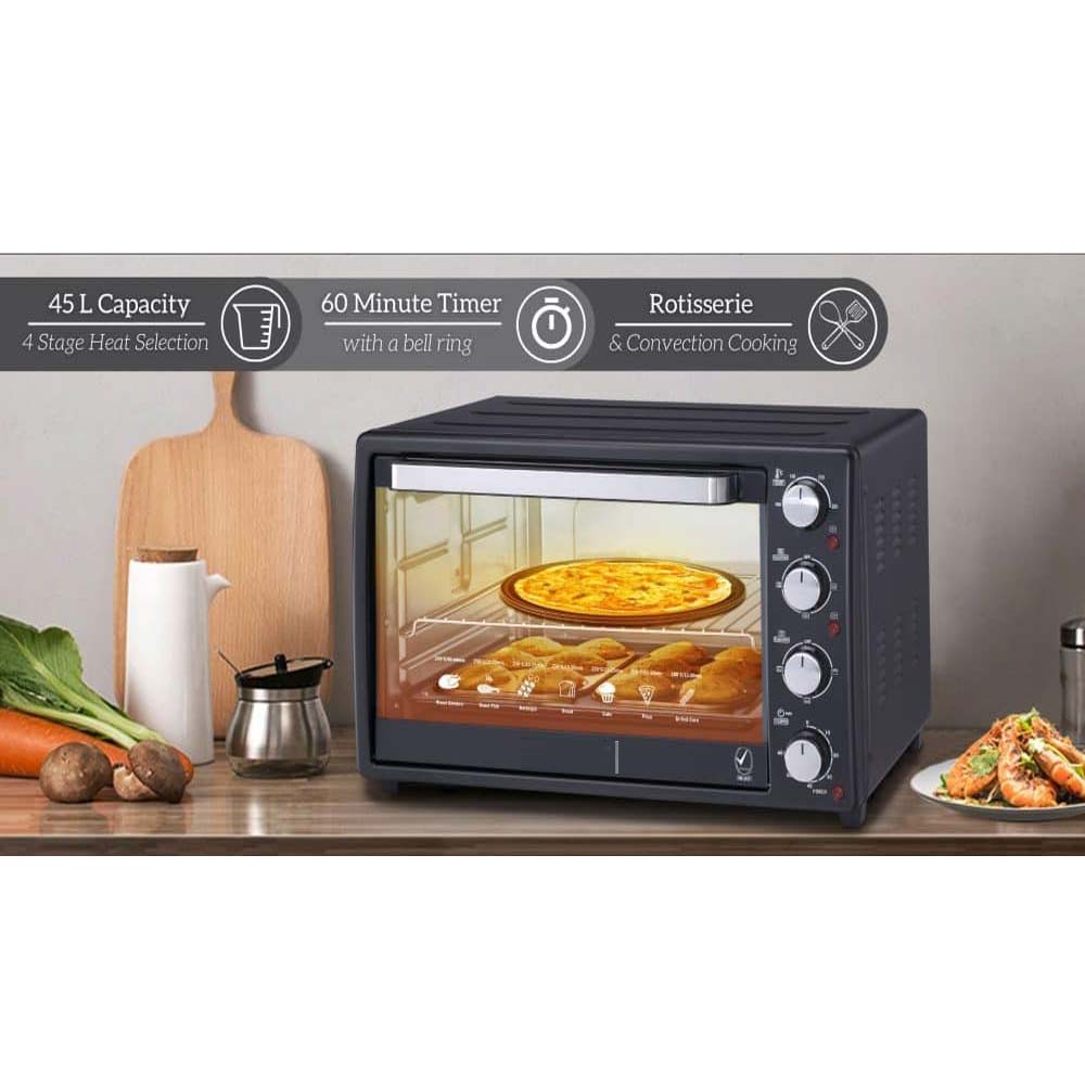 OE-1417 42L Electric Oven Toaster Grill - Multi-Function Convection Oven with Rotisserie, Baking & Broiling