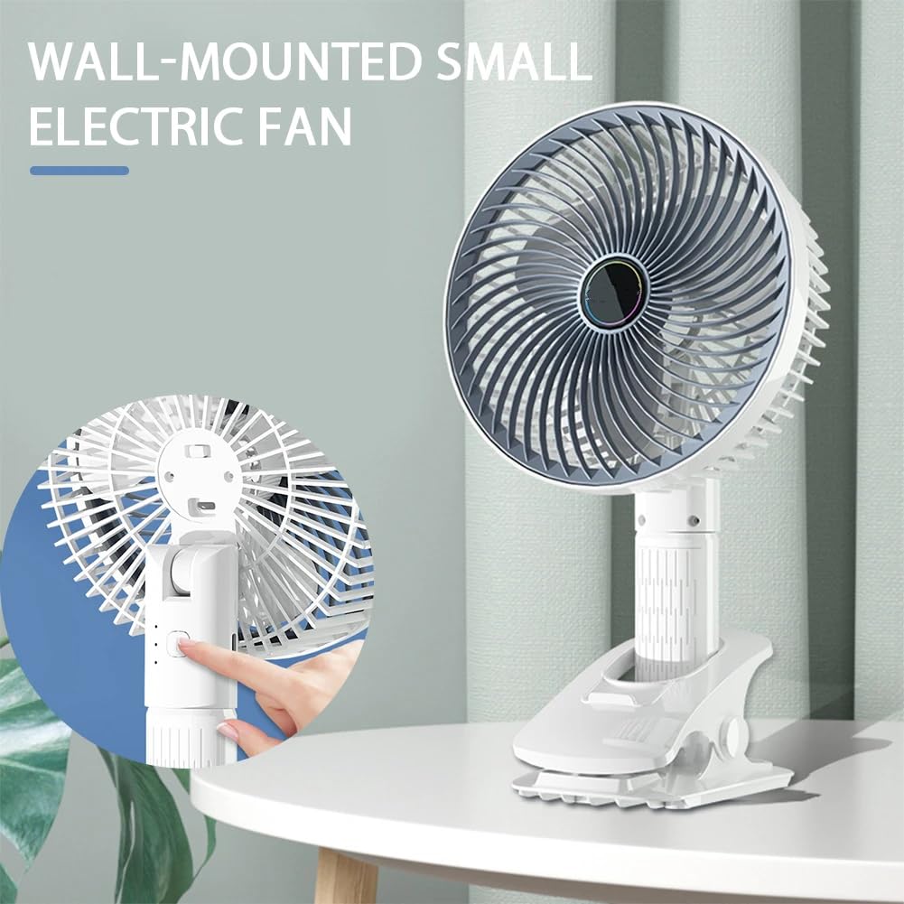 Handheld Rechargeable USB Portable Fan – Wearable Electric Neck Air Cooler | Foldable Mini Fan