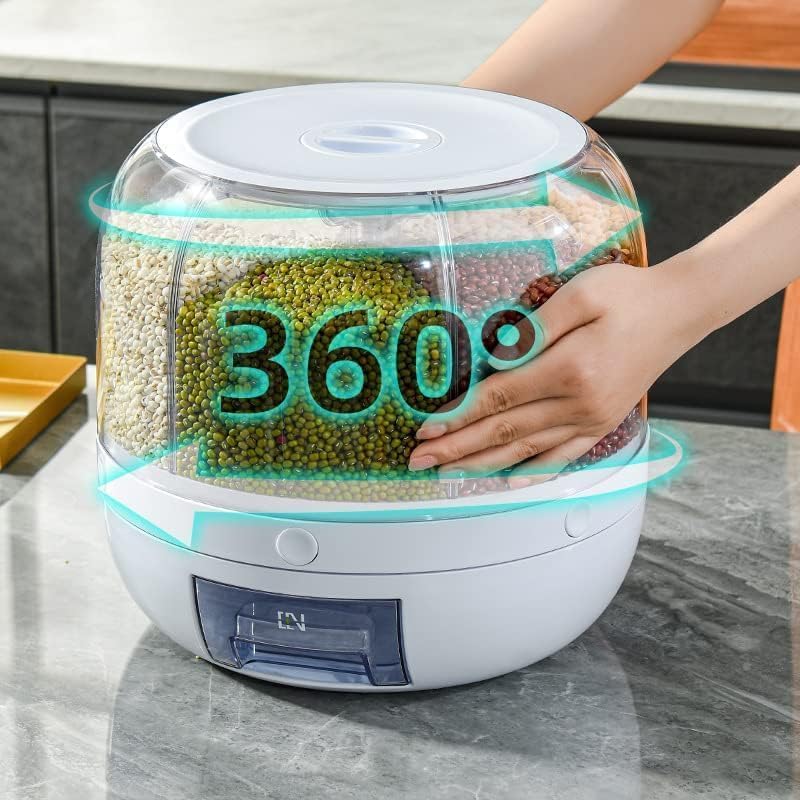 Multifunctional Grain Storage System – Versatile Grain Dispenser and Rice Box with Durable Design