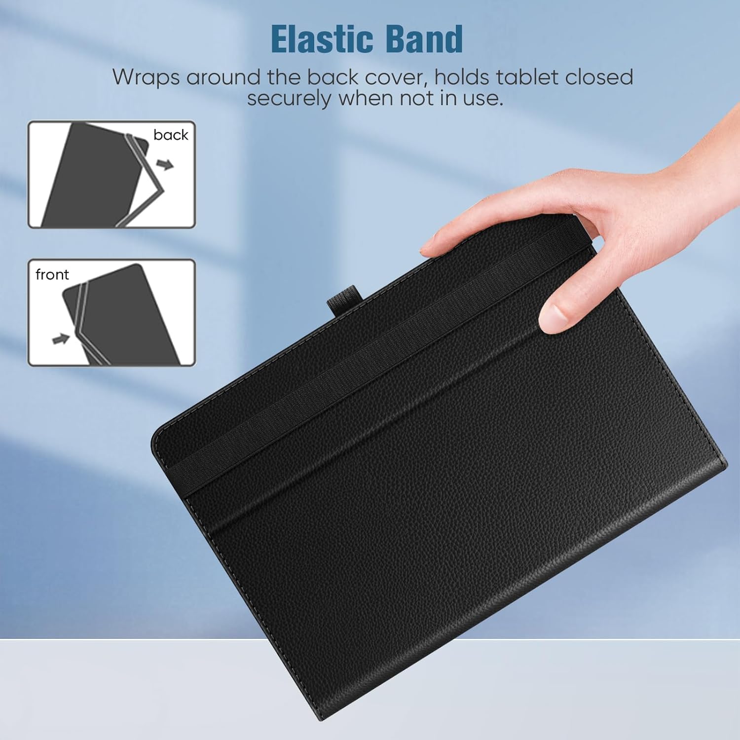 360° Rotating Case for Universal 10/11-inch" Tablets - Premium Leather w/Auto Sleep/Wake & Multi-Angle Stand (Multi Colour)