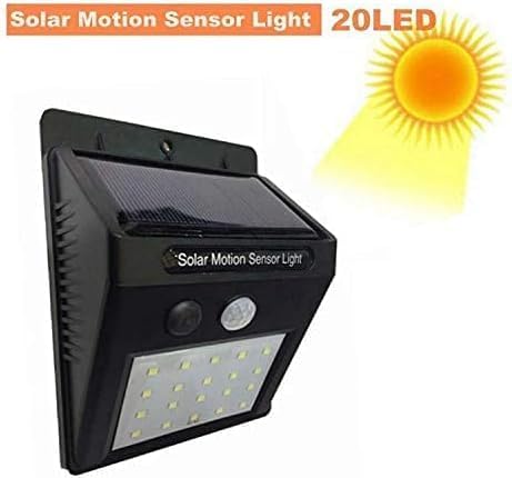 20 LED Solar Motion Sensor Light | Outdoor Path and Wall Lamp | Energy-Efficient Lighting for Enhanced Security