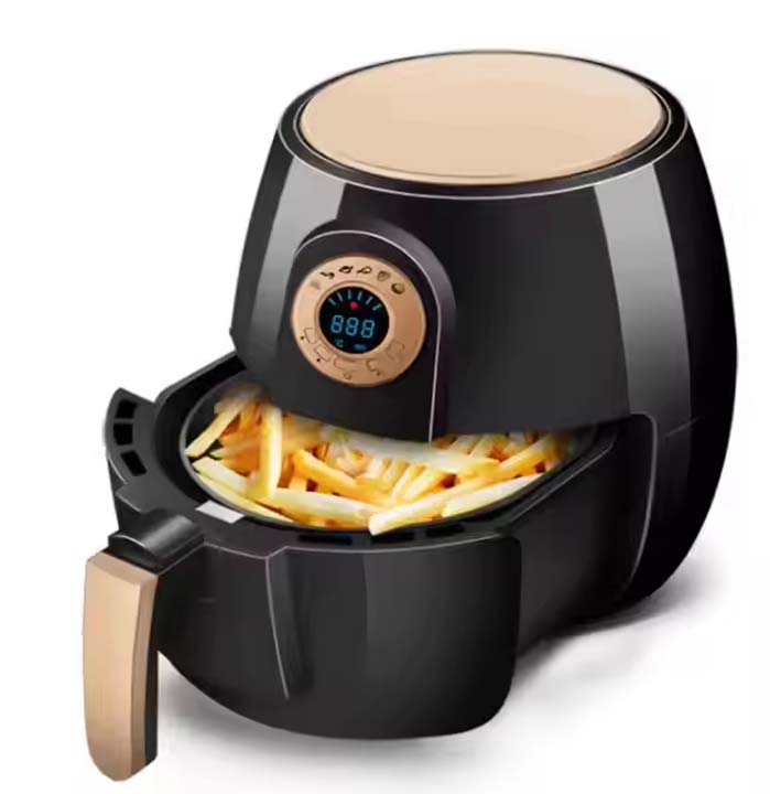 4.5L Digital Air Fryer - Oil-Free Healthy Cooking, 8 Presets, LED Touch Control, 2400W Fast Heating - Perfect for Family Meals