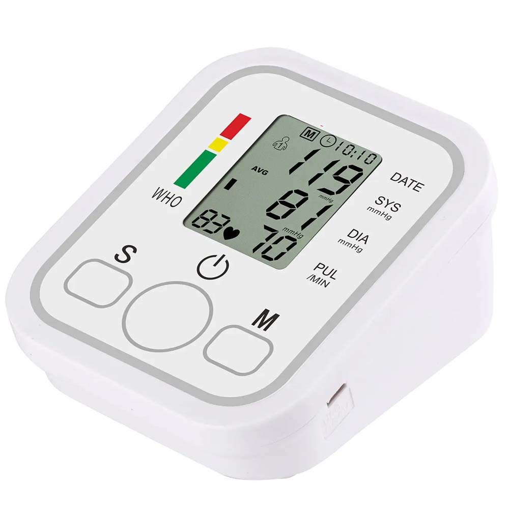 Digital Tensiometer - Automatic Arm Blood Pressure Monitor with Heart Rate Measurement, Professional Medical Equipment