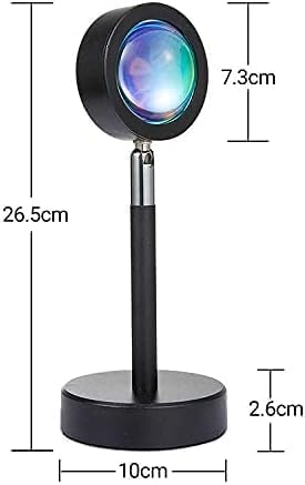 180° Rotatable & USB Rechargeable Sunset Light Projector | LED Night Light for Kids and Adults | Create a Relaxing Atmosphere