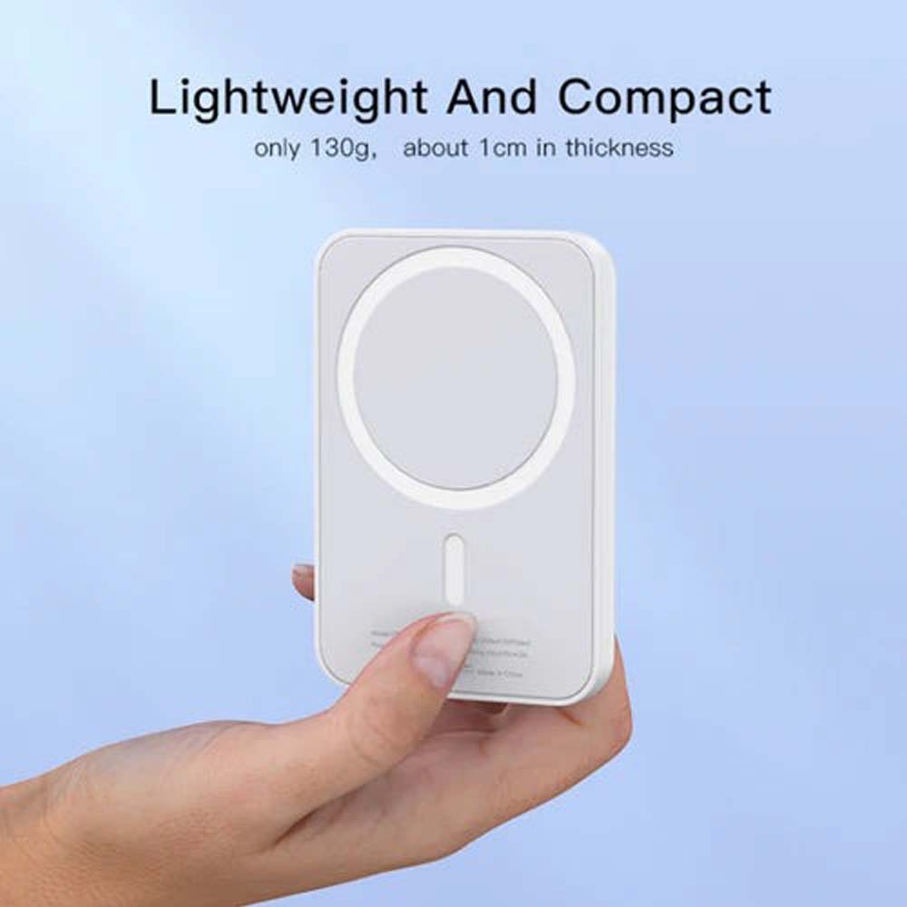 YP29 Magnetic Power Bank - 5000mAh Wireless Charger, Compact Portable Battery Pack for Phones, Compatible with MagSafe