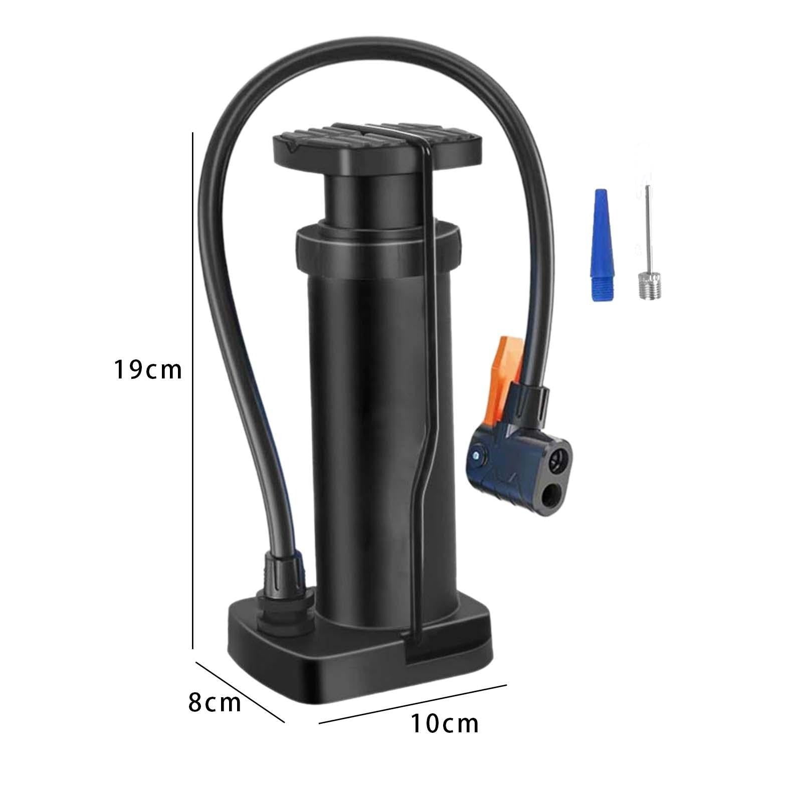 Portable Mini Foot Pump for Bikes, Motorcycles, and Electric Cars | High-Pressure Aluminum Alloy Air Inflator with Foot Pedal | Compact and Durable Design | Ideal for Bicycles, Motorcycles, and Outdoor Use