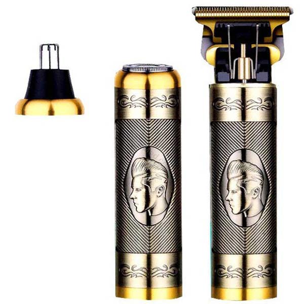 3-in-1 Rechargeable Men's Grooming Kit - Anti-Pinch System, T-Blade, USB Type-C Charging, High-Performance Grooming Tool