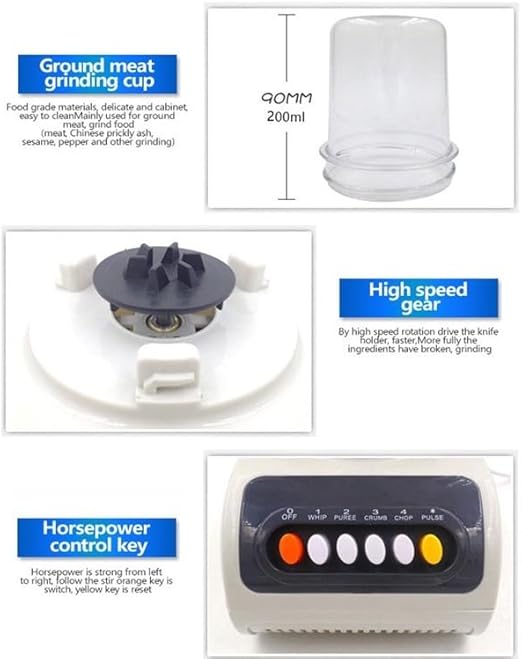 Electric Food Processor – Versatile Blender Mixer for Smoothies, Juices, and More