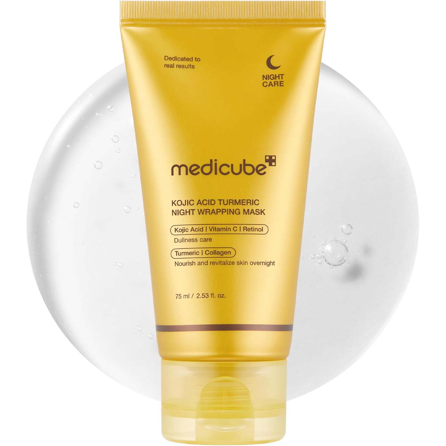 Medicube Turmeric Overnight Wrapping Peel Off Mask | ميديكوب قناع الكركم الليلي القابل للتقشير
