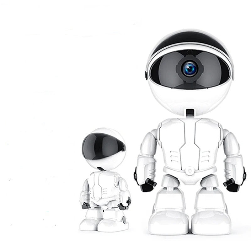 1080P Robot Camera – 360° IP Security Camera with APP WiFi, Night Vision, Auto Tracking, and Baby Monitor Features