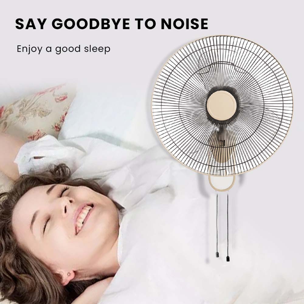 MWFV-432 16" Wall Mount Fan - 3-Speed, Adjustable Tilt, Quiet Operation for Home & Commercial Spaces Without remote